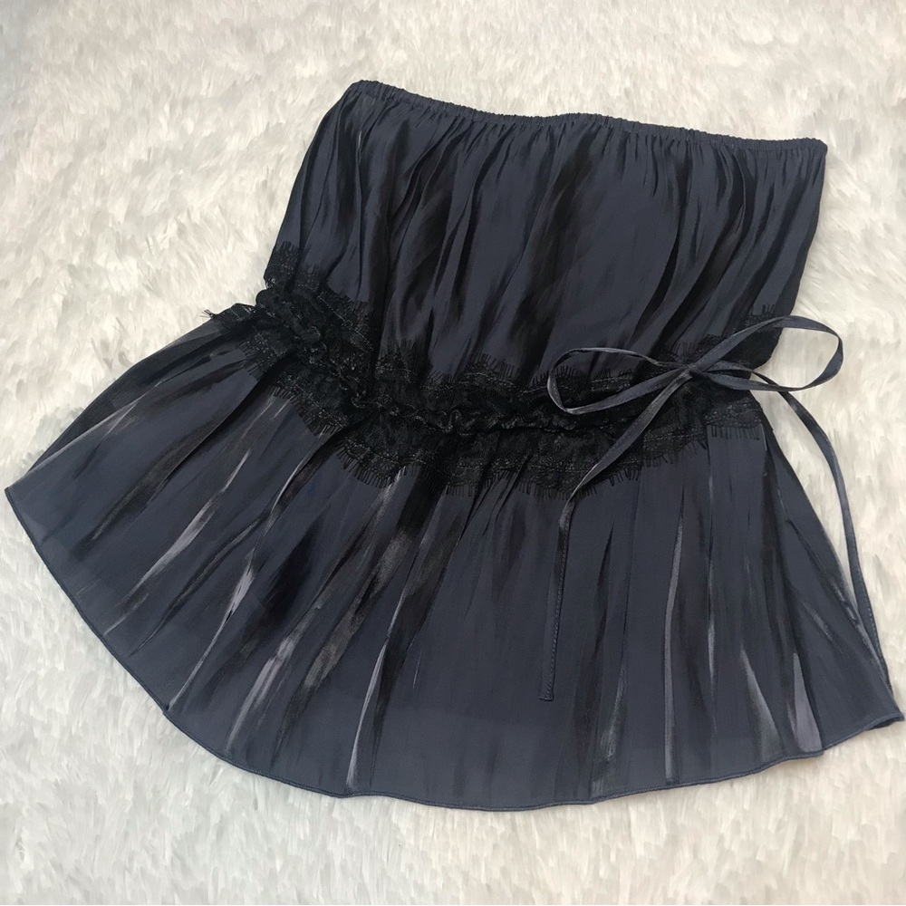 NWT Free People Telling You Strapless top Midnight color size small